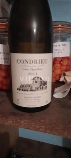 Rhône Valley Condrieu Xavier Gérard Côte Chatillon 2014