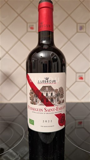 Bordeaux Puisseguin-saint-émilion J. Lebègue 2022