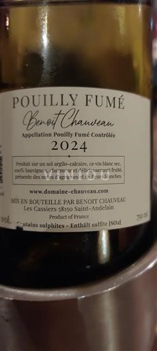 Údolí Loiry Pouilly-fumé Benoit Chauveau 2024