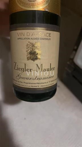 Alsace Grand Cru Ziegler-Mauler Gewurztraminer 1995