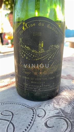 Loiredalen Coteaux-du-Layon Domaine Sablon 1988