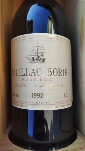Burdeos Pauillac Borie 1992