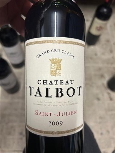 Bordéus Saint-Julien Grand Cru Château Talbot 2009