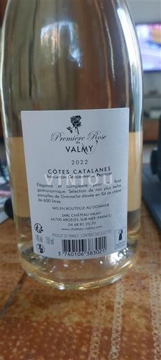 Languedoc and Roussillon Côtes Catalanes Château Valmy Première Rosé 2022
