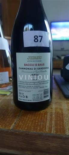 Sardinie Cannonau di Sardinie. Antichi Poderi Jerzu Baccu Is Baus 2019