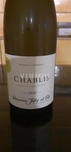 Burgundy Chablis Domaine Jolly et Fils 2022
