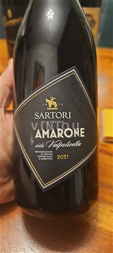 Vénétie Amarone della Valpolicella Sartori di Verona 2021