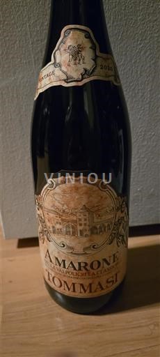 Vénétie Amarone della Valpolicella Tommasi 2020