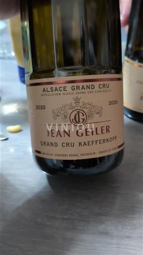 Alsace Alsace Grand Cru Grand Cru Jean Geiler Grand Cru Kaefferkopf 2020