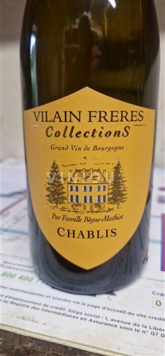 Burgundy Chablis Vilain Freres CollectionS Non-Vintage
