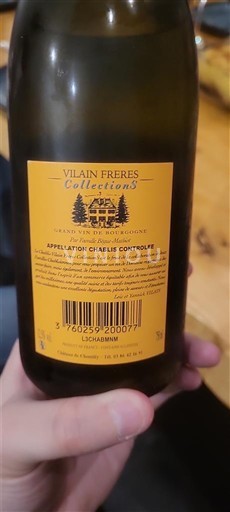 Bourgondië Chablis Vilain Freres CollectionS Niet-geïntegreerd