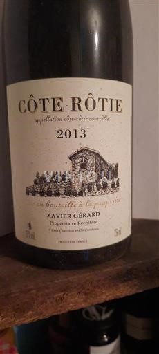 Vallée du Rhône Côte-rôtie Xavier Gérard 2013