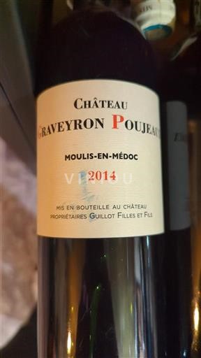 Burdeos Moulis-en-Médoc Château Graveyron Poujeaux 2014