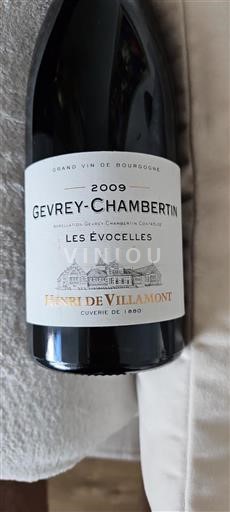 Borgoña Gevrey-Chambertin Henri de Villamont Les Évocelles 2009