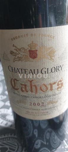 Sydväst Cahors Château Glory 2002