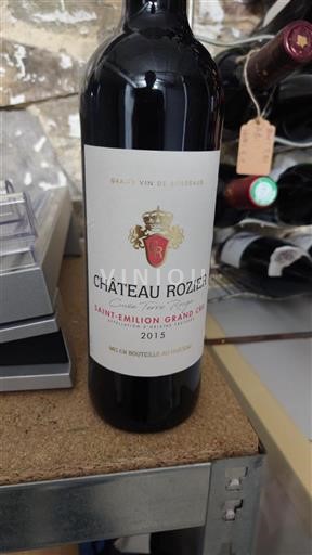 Bordéus Saint-Émilion Grand Cru Grand Cru Château Rozier Terre Rouge 2015