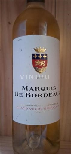 Vin Blanc sec Marquis de Bordeaux 2010 France Bordeaux AOC