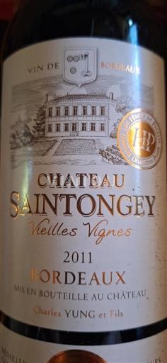 Burdeos Bordeaux Château Saintongey Vieilles Vignes 2011