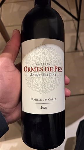 Bordeaux Saint-Estèphe Château Ormes de Pez 2021