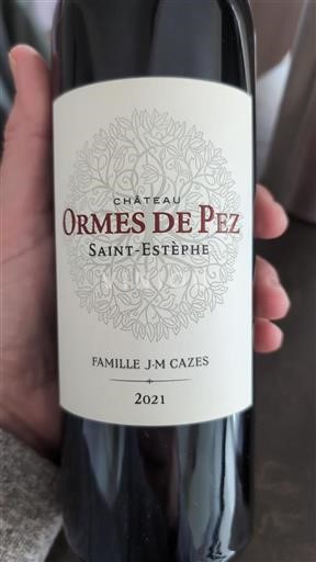 Bordeaux Saint-Estèphe Château Ormes de Pez 2021