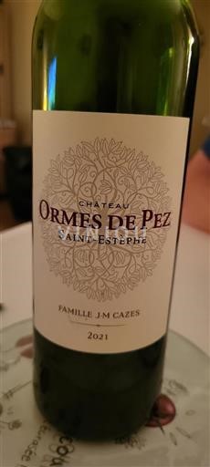 Bordeaux Saint-Estèphe Château Ormes de Pez 2021