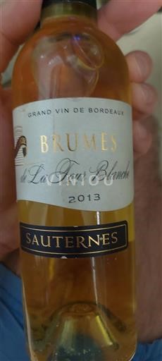 Bordeaux Sauternes La Tour Blanche Brumes 2013