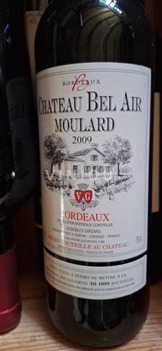 Bordeaux Château Bel Air Moullard 2009
