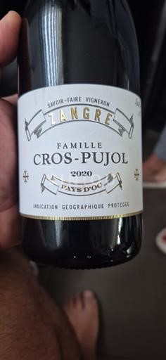Languedoc og Roussillon Pays d'Oc Famille Cros-Pujol 2020