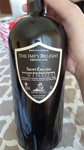 Burdeos Saint-Émilion Maison Bardet The Imp's Delight Sin añada