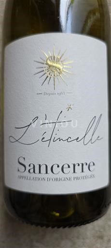 Vin Blanc sec L'étincelle 2024 France Vallée de la Loire Sancerre AOC