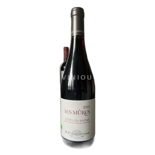 Rhônen laakso Côtes-du-rhône M. Chapoutier Les Mûres 2022