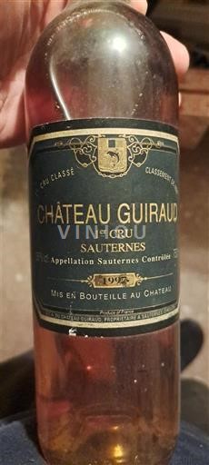 Bordeaux Sauternes Premier Cru Château Guiraud 1997