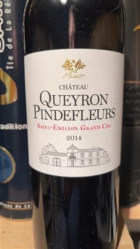 Burdeos Saint-Émilion Gran Cru Grand Cru Château Queyron Pindefleurs 2014