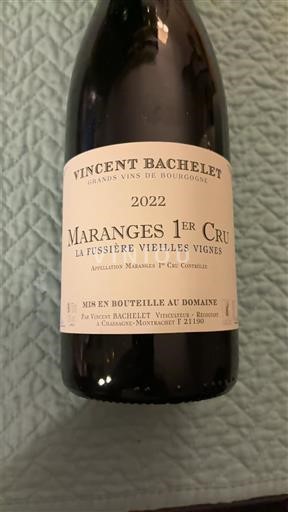Bourgogne Maranges Premier Cru Vincent Bachelet La Fussière Vieilles Vignes 2022