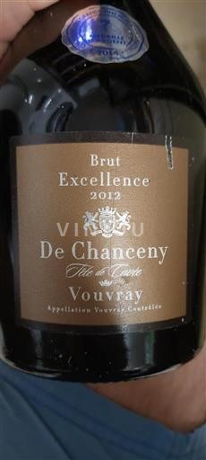 Loire Valley Vouvray Chanceny Brut Excellence Tête de 2012