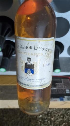 Bordeaux Sauternes Château Bastor-Lamontagne 1987