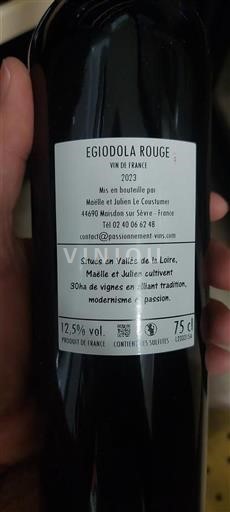 Loire Valley Not Specified Egiolola Rouge 2023
