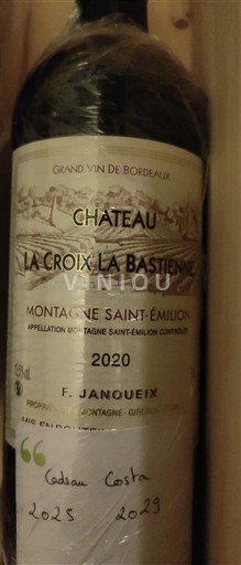 Bordeaux Montagne-saint-émilion Château La Croix La Bastienne 2020