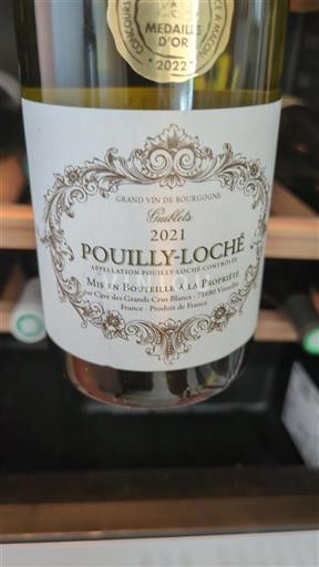 Burgundija Pouilly-Loché Cave des Grands Crus Blancs Guillets 2021