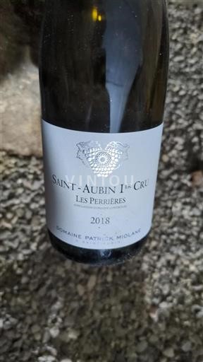 Bourgondië Saint-Aubin Premier Cru Domaine Patrick Miolane Les Perrières 2018
