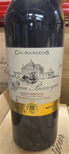 Bordeaux Haut-Médoc Château Barreyres 2016
