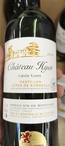 Bordeaux Castillon-côtes-de-bordeaux Château Hyot Gorry 2020