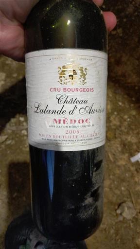 Bordéus Médoc Château Lalande Auvion 2006