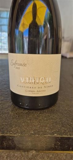 Valle del Ródano Costières de Nimes Château Grand Escalion Safranée 2022