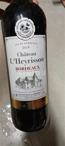 Bordeaux Château L'Heyrisson 2019