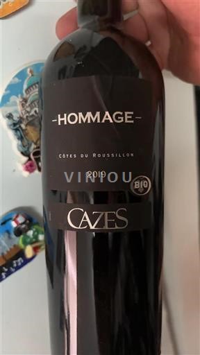 Roussillon Côtes-du-Roussillon Cazes Hommage 2019