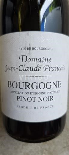 Bourgondië Bourgogne Domaine Jean-Claude François Pinot Noir 2021
