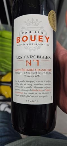 Bordeaux Saint-Émilion Grand Cru Grand Cru Famille Bouey Les Parcelles N°1 2014