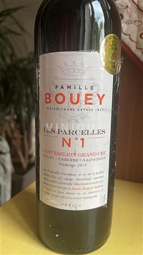 Bordeaux Saint-Émilion Grand Cru Grand Cru Famille Bouey Les Parcelles N°1 2014