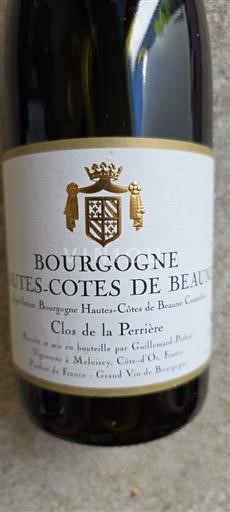 Bourgogne Hautes Côtes de beaune Guillemard-Pothier Clos de la Perrière 2021